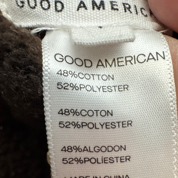 Good American Sherpa Boyfriend Sweatpants Brown - Picture 7 of 8